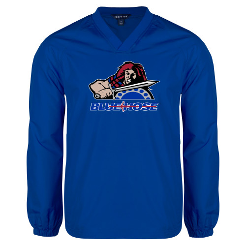  Royal V Neck Raglan Windshirt - Mascot