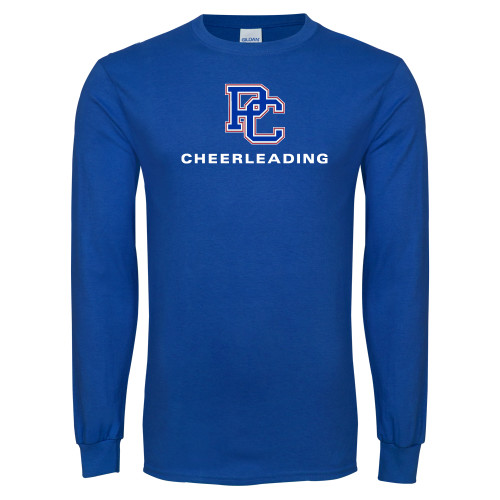  Royal Long Sleeve T Shirt - Cheerleading