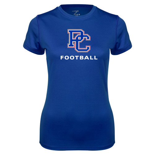  Womens Royal Performance Tee - Football