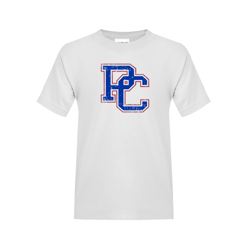  Youth White T Shirt - PC Distressed