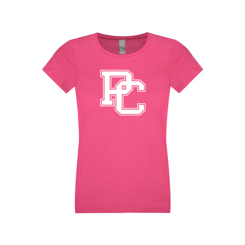  College Next Level Girls Fuchsia Fashion Fit T Shirt - PC