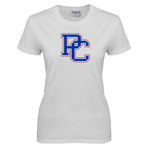  Womens White Short Sleeve Tee - PC