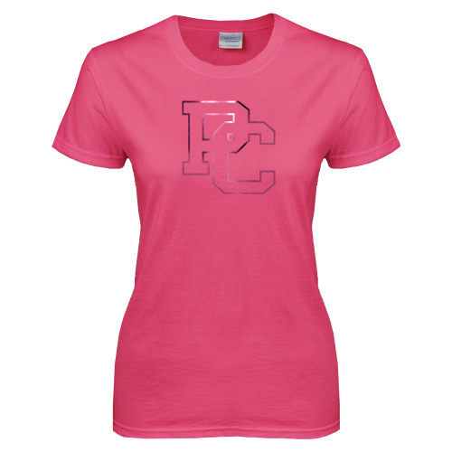  Womens Hot Pink Short Sleeve Tee - PC Foil