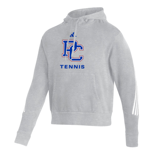  Adidas Medium Grey Heather Pullover Hood - Presbyterian College Tennis - Adidas