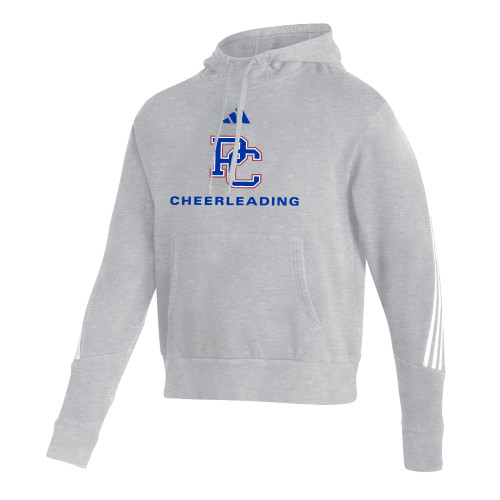  Adidas Medium Grey Heather Pullover Hood - Presbyterian College Cheerleading -