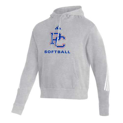  Adidas Medium Grey Heather Pullover Hood - Presbyterian College Softball - Adidas