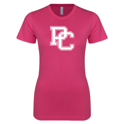  Next Level Womens Fuchsia Boyfriend Tee - PC