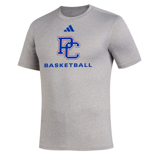  Adidas Medium Grey Heather Creator Performance Tee - Presbyterian College Basketball - Adidas