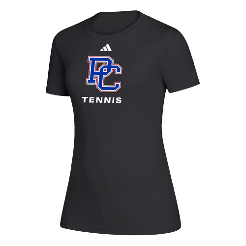  Adidas Womens Black Creator Performance Tee - Presbyterian College Tennis - Adidas
