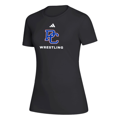  Adidas Womens Black Creator Performance Tee - Presbyterian College Wrestling - Adidas