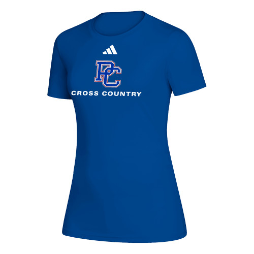  Adidas Womens Royal Creator Performance Tee - Presbyterian College Cross Country - Adidas