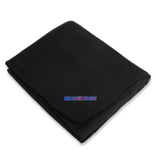  Black Arctic Fleece Blanket - Blue Hose