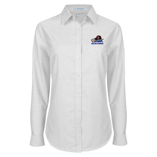 Womens White Oxford Shirt - Mascot