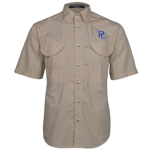  Khaki Fishing Shirt Performance Short Sleeve - PC