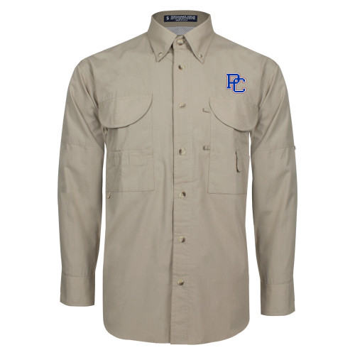 Khaki Fishing Shirt Performance Long Sleeve - PC