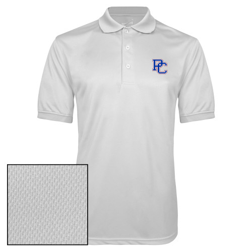 College White Dry Mesh Polo - PC