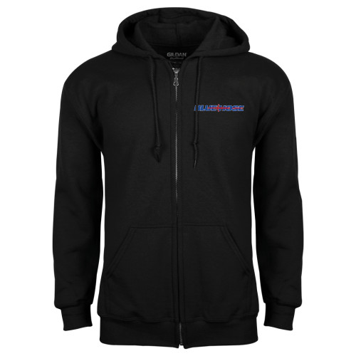  Black Fleece Full Zip Hoodie - Blue Hose