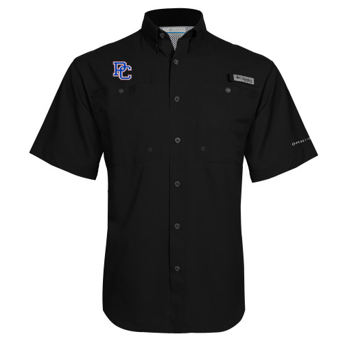  Columbia Black Tamiami Performance Short Sleeve Shirt - PC