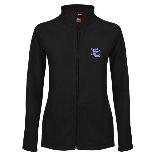  Womens Black Fleece Full Zip Jacket - PC