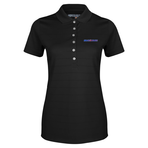  Callaway Womens Black Opti Vent Polo - Blue Hose