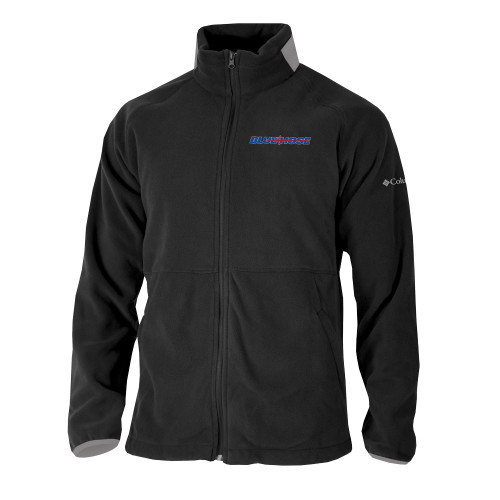  Columbia Black Everest Ridge Fleece Full Zip Jacket - Blue Hose