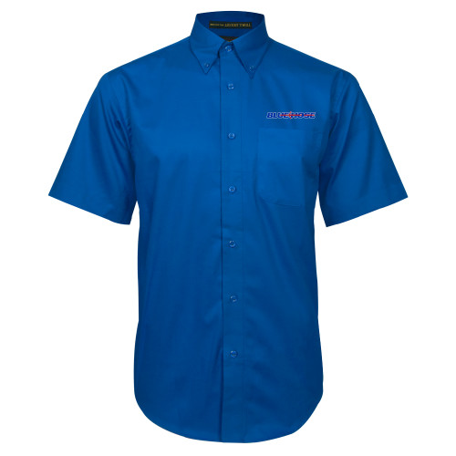  Royal Twill Button Down Short Sleeve - Blue Hose