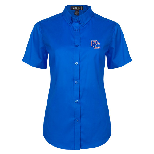  Womens Royal Twill Button Up Short Sleeve  - PC