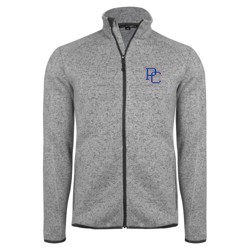  Grey Heather Sweater Fleece Jacket - PC