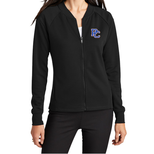  Mercer+Mettle Womens Deep Black Full Zip Jacket - PC