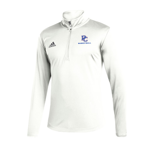  Adidas White Entrada 1/4 Zip - Basketball