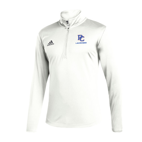  Adidas White Entrada 1/4 Zip - Lacrosse