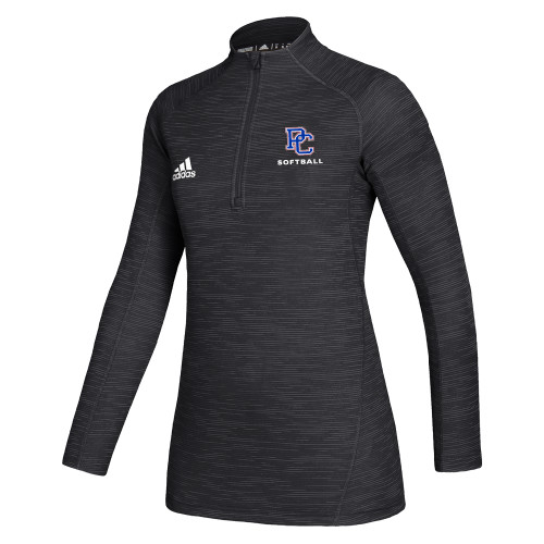 Adidas Womens Black Game Mode 1/4 Zip - Softball