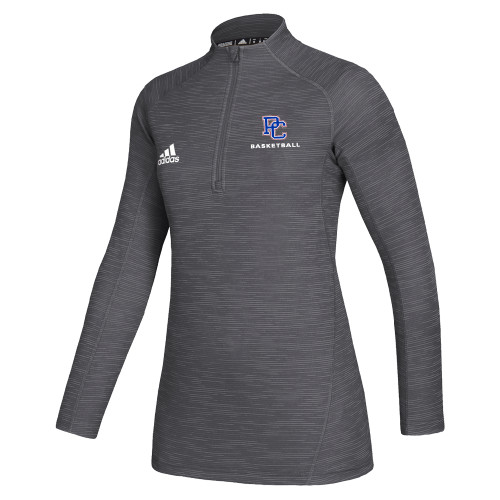  Adidas Womens Grey Game Mode 1/4 Zip - Basketball