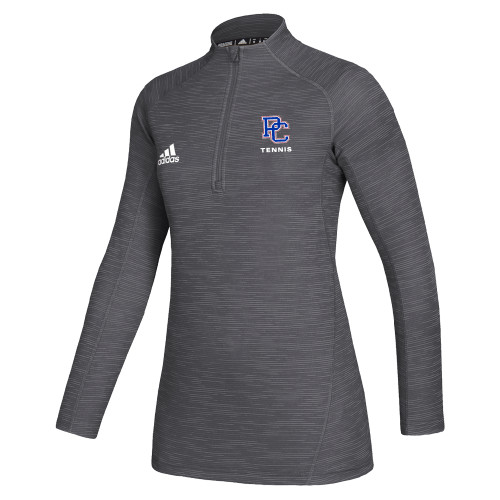  Adidas Womens Grey Game Mode 1/4 Zip - Tennis
