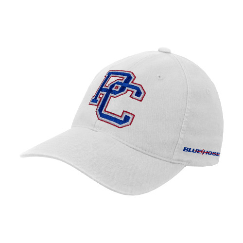  College White Flexfit Structured Low Profile Hat - PC