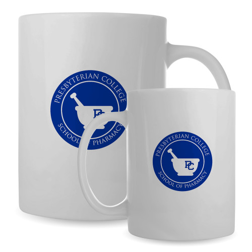  Full Color White Mug 15oz - Presbyterian College - School of Pharmacy Seal