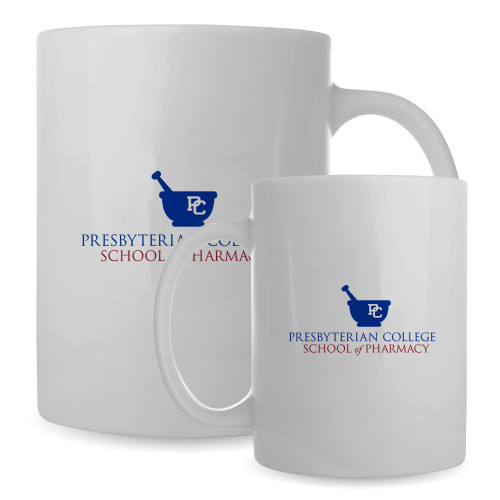  Full Color White Mug 15oz - Presbyterian College - School of Pharmacy Wordmark