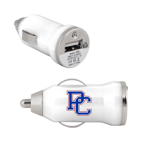 On the Go White Car Charger - PC