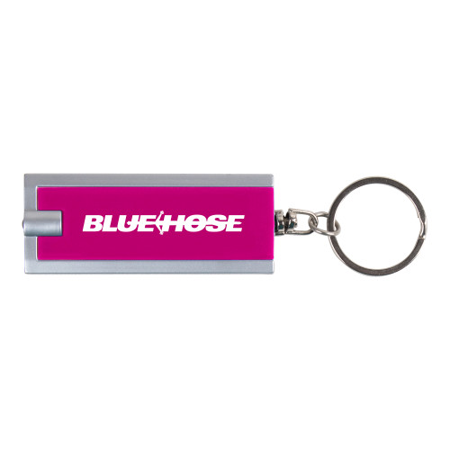 Turbo Pink Flashlight Key Holder - Blue Hose