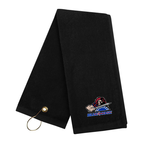 Black Golf Towel - Mascot