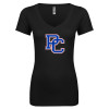 Thumbnail image for  Next Level Womens Black Ideal V Tee