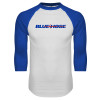 Thumbnail image for  White/Royal Raglan Baseball T Shirt
