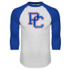 Thumbnail image for  White/Royal Raglan Baseball T Shirt