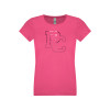 Thumbnail image for  College Next Level Girls Fuchsia Fashion Fit T Shirt