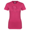 Thumbnail image for  Next Level Womens Fuchsia Boyfriend Tee