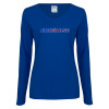 Thumbnail image for  Womens Royal Long Sleeve V Neck Tee 