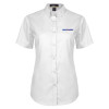 Thumbnail image for  Womens White Twill Button Up Short Sleeve