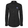 Thumbnail image for  Womens Black Twill Button Down Long Sleeve 