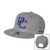 Thumbnail image for  Heather Grey Wool Blend Flat Bill Snapback Hat