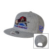 Thumbnail image for  Heather Grey Wool Blend Flat Bill Snapback Hat